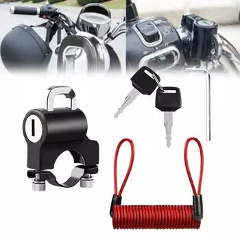 Замок для мотоциклетного шлема с веревкой 54,5 см