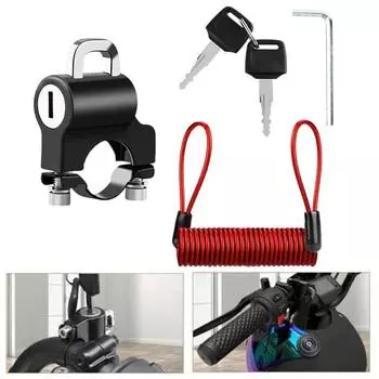 Замок для мотоциклетного шлема с веревкой 54,5 см
