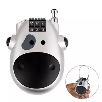 Замок для мотоциклетного шлема, телескопический стальной выдвижной тросовый замок, комбинированный противоугонный велосипедный замок для дорожного багажа one size чёрный