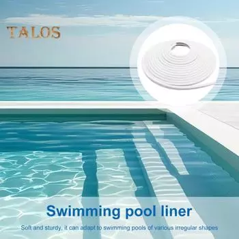 Замок для покрытия бассейна 120 футов для бассейнов, врытых в землю и надземных, Т-образный замок для покрытия бассейна, рулон, гибкий комплект для заплаток для покрытия бассейна из ПВХ белый