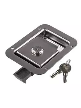 Замок для прицепа из нержавеющей стали, дверная защелка для автофургона, прочный утопленный замок, замок для ящика для инструментов, дверной замок для шасси, встроенный панельный замок CHINA