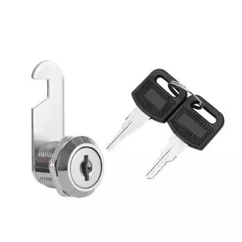 Замок для ящика с 2 ключами, прочный цинковый сплав, универсальный картотечный шкаф, шкаф для хранения мебели, дверца почтового ящика, ящик для инструментов, кулачковый замок, замена 16mm