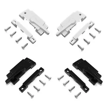 Замок для раздвижного окна Усиление двери Замок для оконной створки с винтами Фурнитура для замка раздвижного окна белый