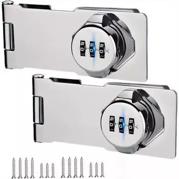 Замок для шкафа без ключа, 3-значный пароль, замок для двери шкафа, идеальный как кодовый замок для шкафа, замок для шкафа, замок для двери шкафа, двойной дверной замок