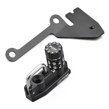 Замок для шлема мотоцикла Daytona, держатель для шлема, тип циферблата 48724 YZF-R125/R15(23) МТ-125(23) чёрный