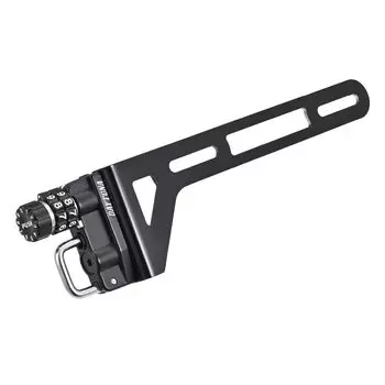 Замок для шлема мотоцикла Daytona для номерного знака, держатель шлема с левой стороны, тип циферблата 48520 чёрный