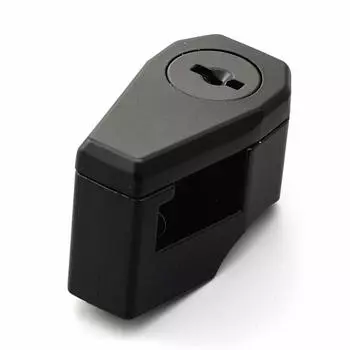 Замок для шлема мотоцикла Daytona, тип ключа, черный, 22,2 мм, 25,4 мм, с креплением на ручку 75477