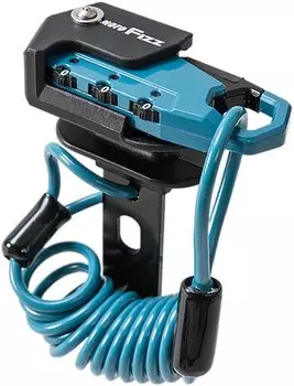 Замок для шлема мотоцикла Tanax, катушка Sax, синий, 3-значный, противоугонный, 1000 мм, MF-4761