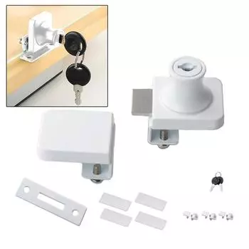 Замок для стеклянной двери витрины, раздвижной стеклянный замок для двери витрины с ключом для 5-8 мм стеклянного шкафа, фурнитура для мебели