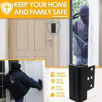 Замок для усиления двери безопасности дома, устойчивый к коррозии, дополнительный флип-замок, защелка для двери, защищающая от детей, аксессуары серебряный