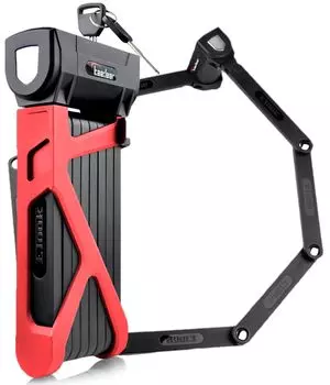 Замок для велосипеда Kaedear, длина ключа 1100 мм, лезвие 5 мм, прочный цилиндровый ключ, утерянная копия, служба защиты от кражи SP-GUARD KDR-LK11 (красный) красный