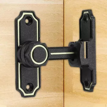 Замок дверного болта, безопасная установка на 90 градусов, складная защелка, защелка для деревянных ворот Gray