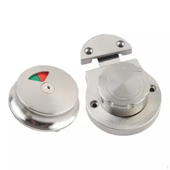 Замок на дверь ванной комнаты с засовом, фурнитура для приватной перегородки, поворот внутрь для гостиничного автофургона серебряный