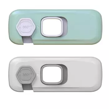 Замок на холодильник с защитой от детей One Size светло-серый