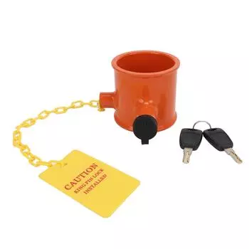 Замок на пятое колесо, металлическая универсальная предупреждающая бирка, повышенная безопасность, противоугонный замок на колесо прицепа