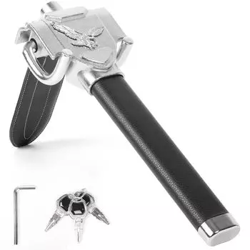 Замок на ручку KAKYUKAN, замок на руль, автомобильный ключ безопасности, реле, защита от атак, запатентованный цилиндр, защита от кражи серебряный