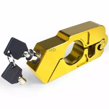 Замок на руль мотоцикла, противоугонный замок с ЧПУ, защитные замки для мотоцикла, скутера, велосипеда, мотокросса, улицы красный