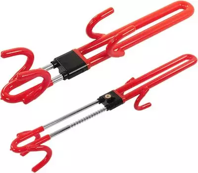 Замок на руль с 2 запасными частями, противоугонная система автомобиля, длина руля 48, защита от преступлений, очень хорошая, легко надевать и снимать, легко красный