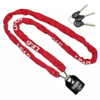 Замок навесной цепной LEAD красный GD-2507 GD-2507 красный