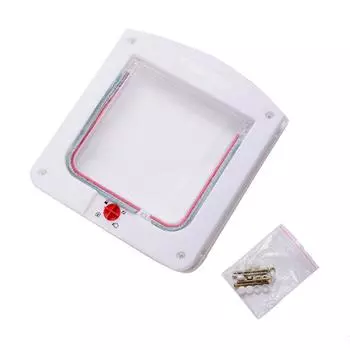 Замок подходит для любой настенной двери, охранная маленькая дверь для домашних животных, откидная дверь, товары для домашних животных, запираемая дверная створка для кошек, котенка, собаки, домашнего животного