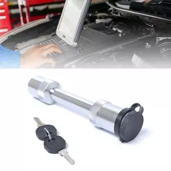 Замок прицепа Masters Lock, регулируемый соединительный замок из углеродистой стали, замок приемника, диаметр штифта 5/8 дюйма для легкового грузовика