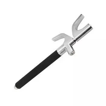 Замок рулевого колеса автомобиля, регулируемый противоугонный замок рулевого колеса с 3 ключами и предохранительным молотком чёрный