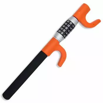 Замок рулевого колеса Eldecay, замок рулевого колеса от кражи автомобиля, защитная пластина с циферблатом, защита от кражи, самооборона (оранжевый) HL-OR01 оранжевый