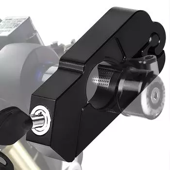 Замок руля мотоцикла, противоугонный - Endxedo, алюминиевый сверхмощный замок руля мотоцикла, ручка с 2 ключами для мотоциклов, скутеров, мопедов, электровелосипедов красный