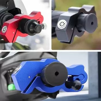 Замок руля с двумя ключами Прочный противоугонный регулируемый замок дроссельной заслонки Тормозной замок Скутер Мопед ATV Мотоциклы Велосипеды Замок безопасности красный