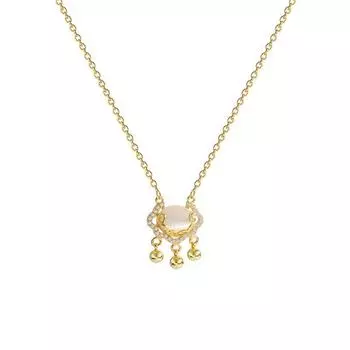 Замок Ruyi Ping An, легкое роскошное ожерелье из титановой стали, уникальный дизайн, высококачественный, холодный и равнодушный ветер, цепочка на воротник, шейная цепочка