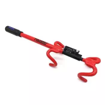 Замок с электрической ручкой HORNET Kato, двойной замок, 5 светодиодов со сканером, красный циферблат, PIN-код, реле из специального сплава, предотвращение атак, предотвращение вторжения CAN красный