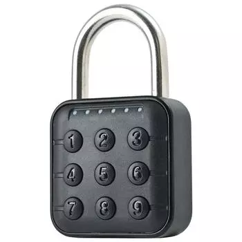 Замок с отпечатком пальца, бесключевой доступ с приложением Tuya, водонепроницаемый замок безопасности ящика, работающий от батареек для шкафа, рюкзака, офисов, велосипедов SY13 Password