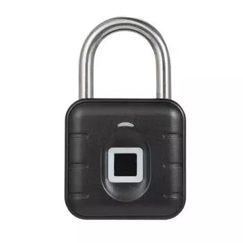 Замок с отпечатком пальца BT Lock Умный замок с управлением через приложение 10 групп Защита от кражи отпечатков пальцев чёрный