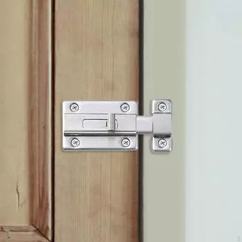 Замок с защелкой дверного болта, нержавеющая сталь с 6 винтами, раздвижной замок 2inch