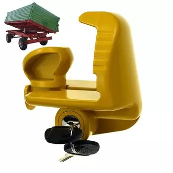 Замок сцепного устройства для прицепа Регулируемый замок сцепного устройства Замок сцепного устройства Противоугонный замок Замок безопасности Прицепные аксессуары для грузовиков и лодок красный