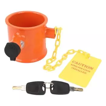 Замок седельного тягово-сцепного устройства прицепа 74 мм из алюминиевого сплава, предупреждающая бирка, противоугонный замок седельного тягово-сцепного устройства для автофургона