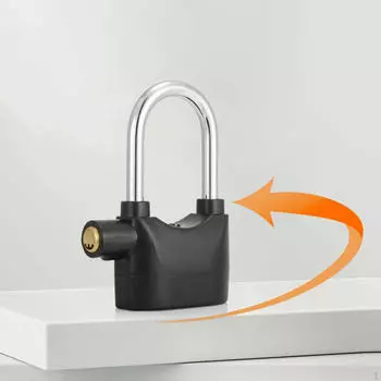 Замок сигнализации с 3-мя ключами навесной замок для велосипедного окна во дворе 106x93mm