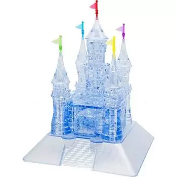 Замок (синий) Кристаллический трехмерный пазл, 125 предметов, Корея, 3D-пазл