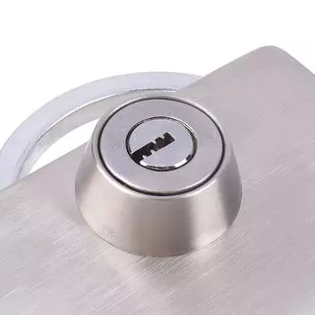 Замок стеклянный дверной замок для толщины 8-12 мм, безрамный двойной распашной или раздвижной замок из закаленного стекла, стеклянный дверной замок, комплект серебряных замков