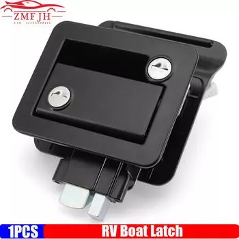 Замок входной двери для автофургона, прицепа, кемпера, замок двери для автофургона, двойная открытая дверь с засовом, компьютерная ручка с ключом