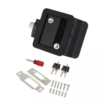 Замок-защелка для входной двери автофургона с ключами-засовами, простая в установке ручка для