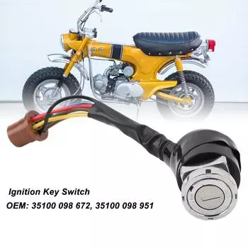 Замок зажигания 35100 098 672 Замок зажигания с жгутом проводов для CT70 Trail 70 с 1972 по 1976 год