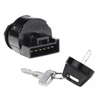 Замок зажигания 4011002 4012165 6-контактный 3-позиционный с 2 ключами для замены Sportsman 300 325 400 чёрный