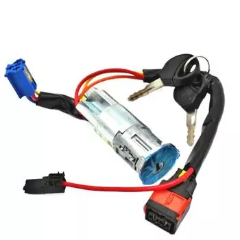 Замок зажигания, переключатель стартера с 2 ключами для Peugeot 206, Citroen Picasso