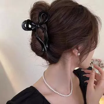 Замороженный бант хвостик краб хвостик аксессуары для волос для женщин акриловые банты заколки для волос шпильки для девочек заколки повязки на голову one size