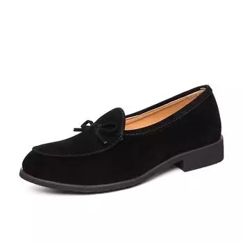 Замшевая кожаная мужская обувь ретро кисточки повседневные мужские лоферы мокасины дышащие мужские туфли без застежек дизайнерские туфли на плоской подошве размер 38-47 38