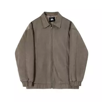 Замшевая красивая хлопковая куртка с лацканами, мужская зимняя куртка, свободная хлопковая куртка в корейском стиле M