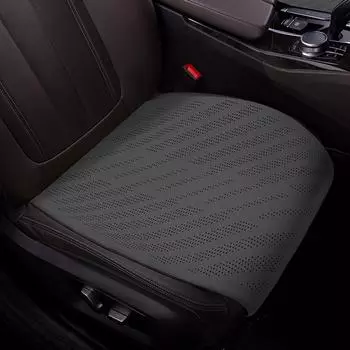Замшевая подушка для сиденья автомобиля, дышащий противоскользящий чехол для переднего сиденья, универсальная защита для 5-местного автомобиля спереди/сзади, аксессуары для интерьера