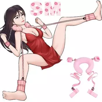 Замшевая подушка с разделенными ногами в кожаном переплете, секс-игрушки для взрослых в комплекте, подушка для бондажа с разделенными ногами None