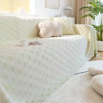 Замшевое Полотенце для дивана для гостиной, универсальный универсальный чехол для полотенца, осеннее бархатное покрывало для одеяла, ткань 180*130cm